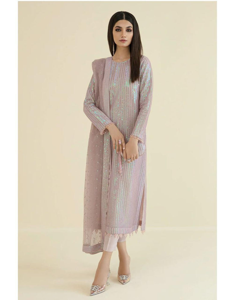 HEAVY SEQUINS EMBROIDERY DRESS