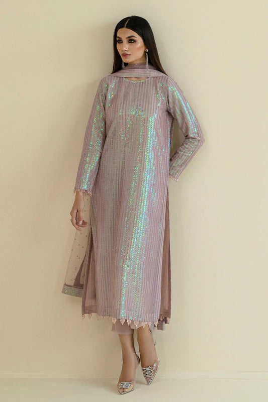 HEAVY SEQUINS EMBROIDERY DRESS