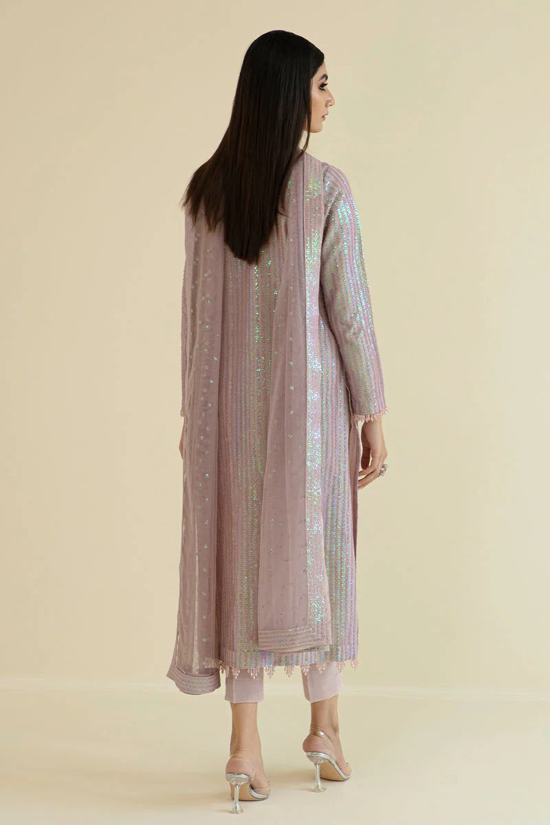 HEAVY SEQUINS EMBROIDERY DRESS