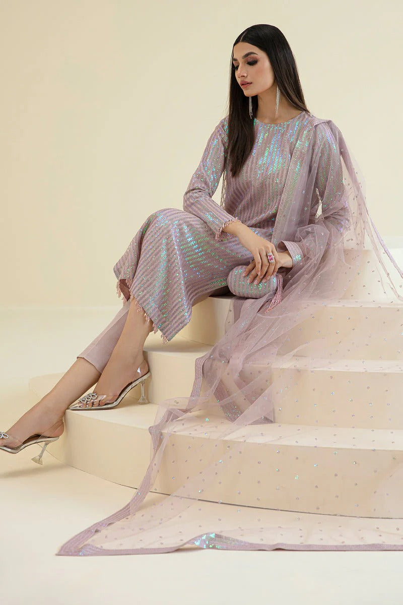 HEAVY SEQUINS EMBROIDERY DRESS