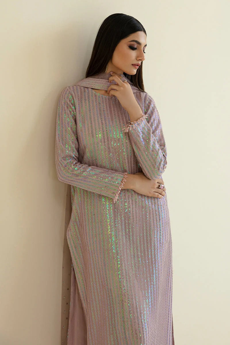 HEAVY SEQUINS EMBROIDERY DRESS
