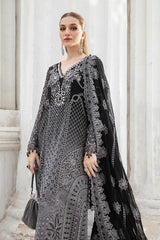 Unstitched Embroidered Chiffon Suit