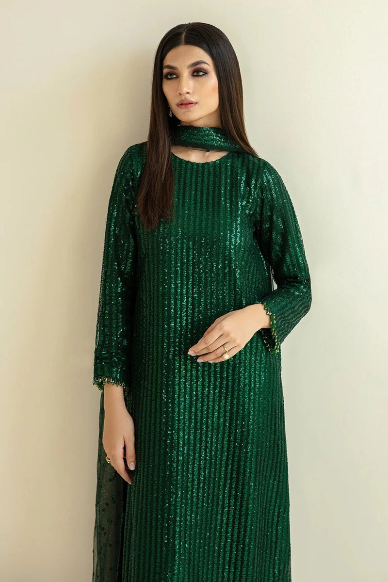 HEAVY SEQUINS EMBROIDERY DRESS