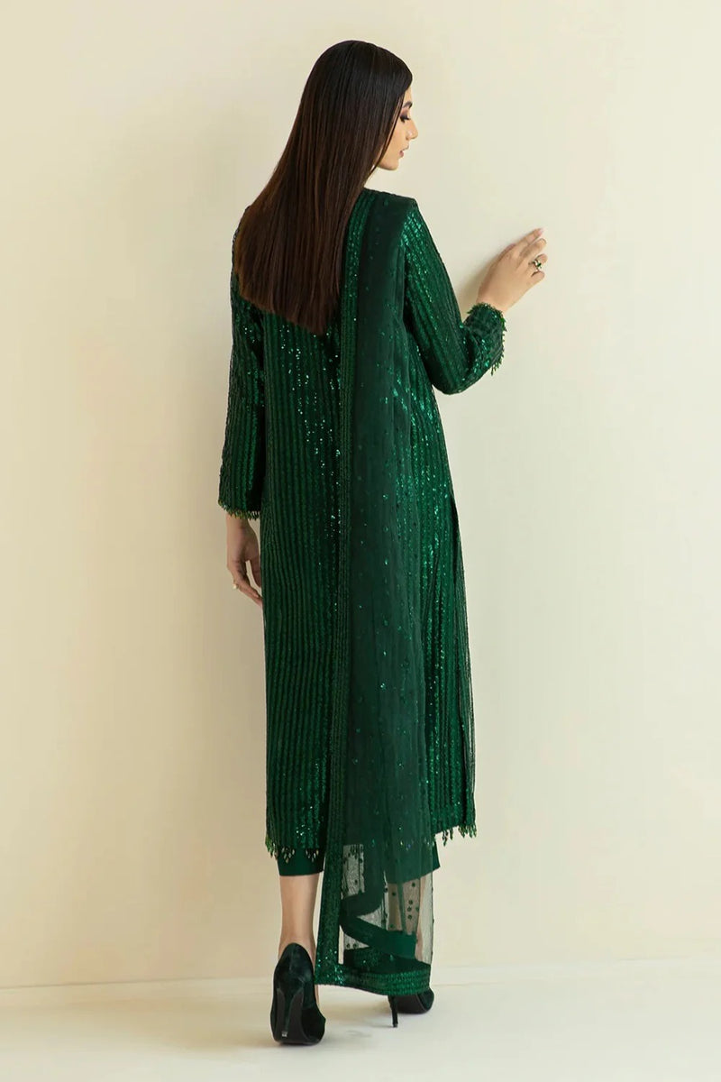 HEAVY SEQUINS EMBROIDERY DRESS