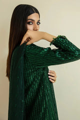 HEAVY SEQUINS EMBROIDERY DRESS