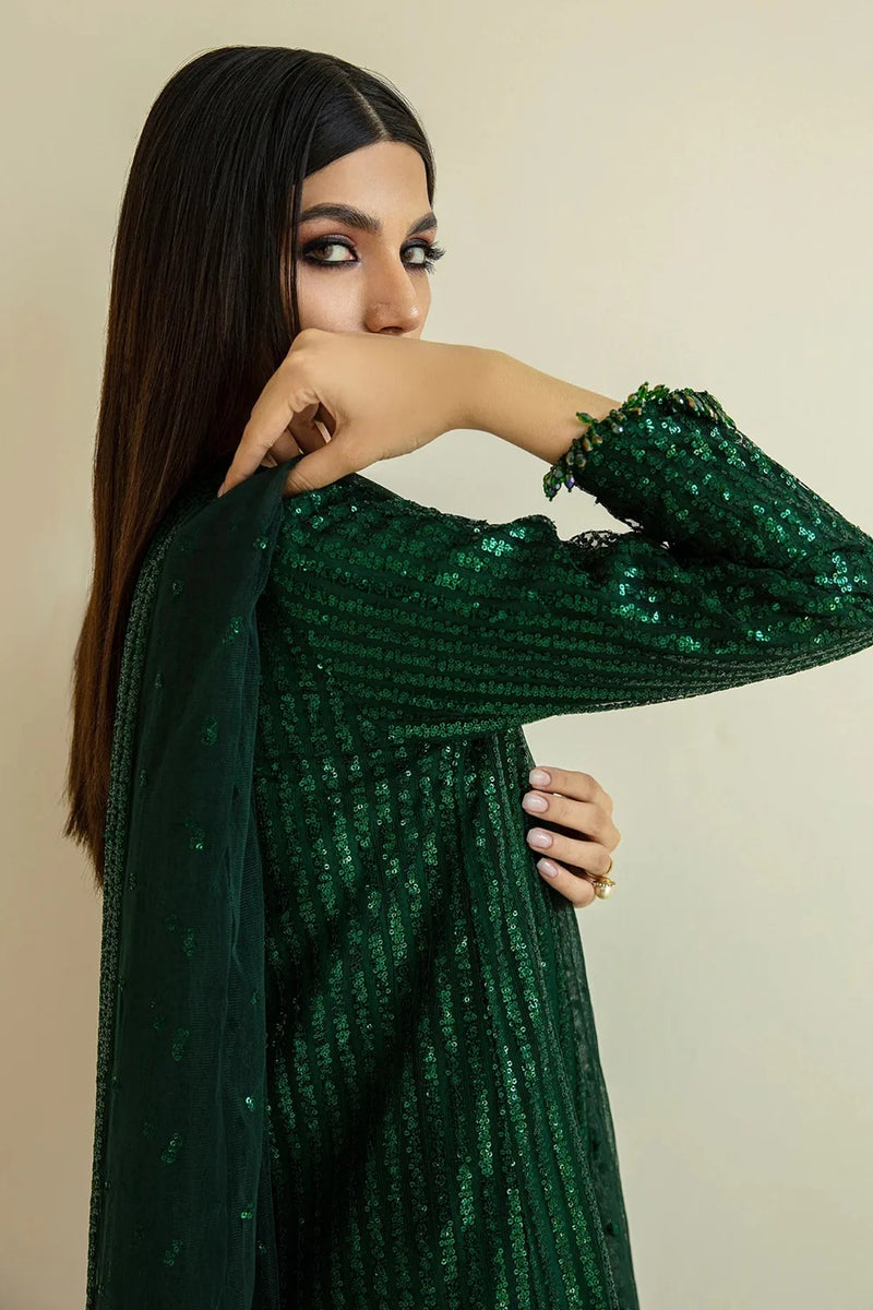 HEAVY SEQUINS EMBROIDERY DRESS